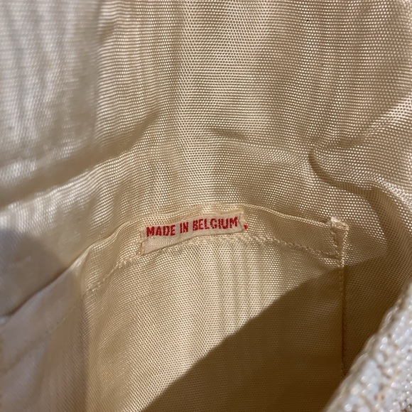 Vintage Belgian Silk Seed Bead Clutch Purse - Picture 9 of 10